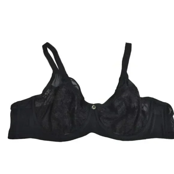 Ashley Graham Lace Mesh Bra Underwire Size 44C - Picture 3 of 3